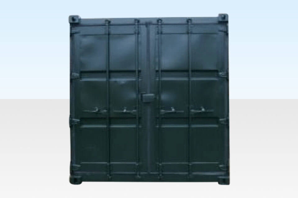 10ft cut down used container side view