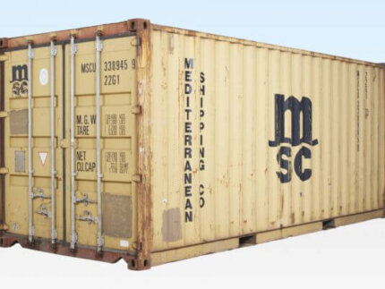 cheap 20ft used shipping container doors detail