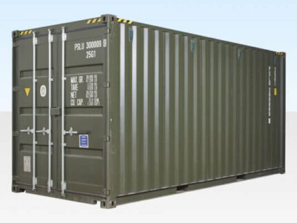 20ft high cube container side profile