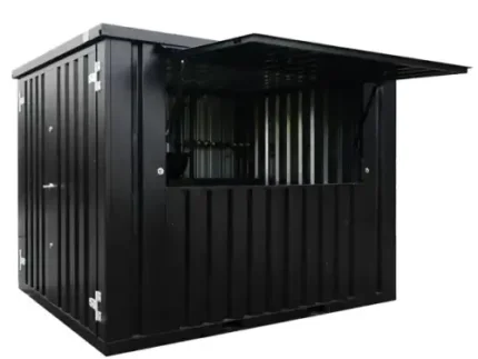 10 FOOT CONTAINER BLACK RAL 9005