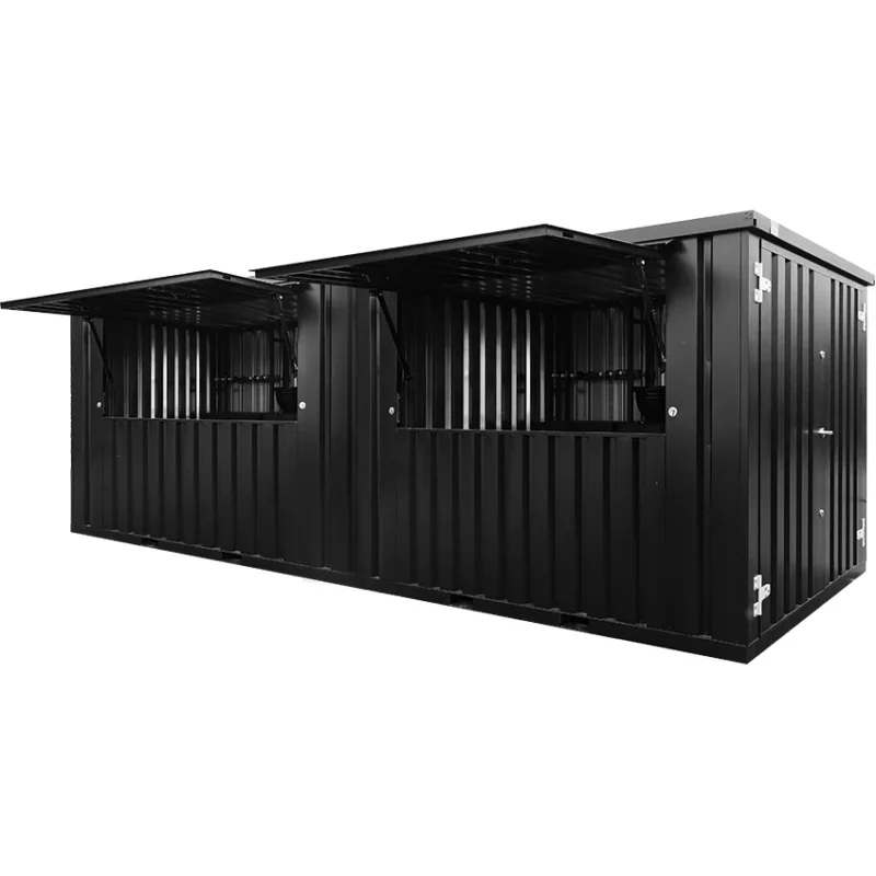 20 foot container bar black converted shipping container bar