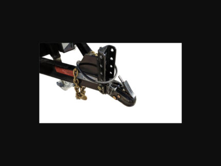 20ft Bumper Pull Chassis Coupler and Safety Chain Close-Up – Australia Wide Container