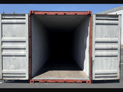 40ft Used High Cube Shipping Container with doors open — Australia Wide Container Australia